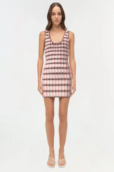 Simkhai Lorien Scalloped Knit Mini Dress | Thumbnail 6 Simkhai Lorien Scalloped Knit Mini Dress | Thumbnail 6