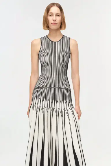Simkhai Oaklen Illusion Knit Midi Dress | Thumbnail 3 Simkhai Oaklen Illusion Knit Midi Dress | Thumbnail 3