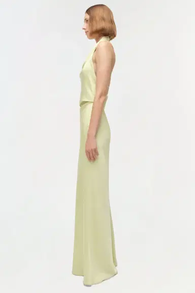 Simkhai Reannon Draped Satin Gown | Thumbnail 4 Simkhai Reannon Draped Satin Gown | Thumbnail 4