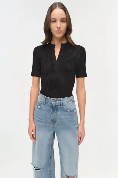 Simkhai Willoughby Denim Straight Crop Pant | Thumbnail 3 Simkhai Willoughby Denim Straight Crop Pant | Thumbnail 3