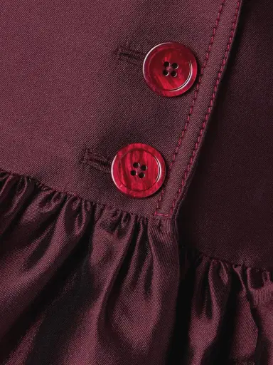 Christopher John Rogers Silk And Wool-blend Satin Peplum Blazer | Thumbnail 4 Christopher John Rogers Silk And Wool-blend Satin Peplum Blazer | Thumbnail 4