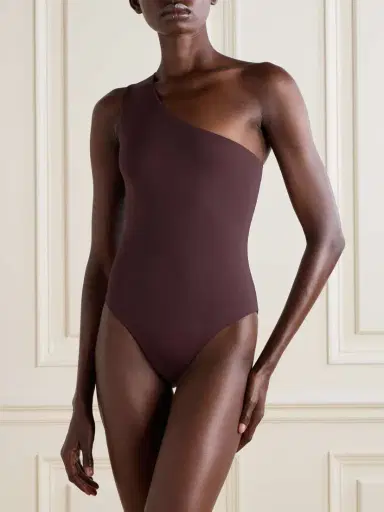 Taller Marmo Yacare One-shoulder Swimsuit And Fringed Pareo Set | Thumbnail 3 Taller Marmo Yacare One-shoulder Swimsuit And Fringed Pareo Set | Thumbnail 3