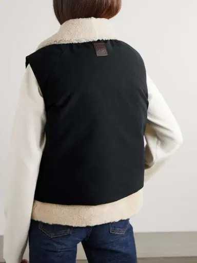 Loewe Shearling-lined Cotton-blend Gilet | Thumbnail 4 Loewe Shearling-lined Cotton-blend Gilet | Thumbnail 4