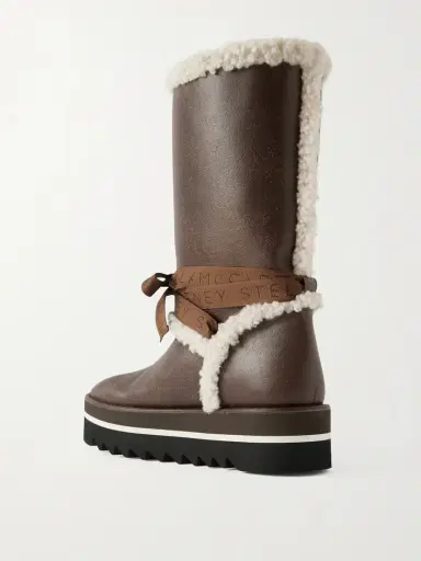Stella McCartney Sneak-elyse Fleece-trimmed Vegetarian Boots | Thumbnail 3 Stella McCartney Sneak-elyse Fleece-trimmed Vegetarian Boots | Thumbnail 3
