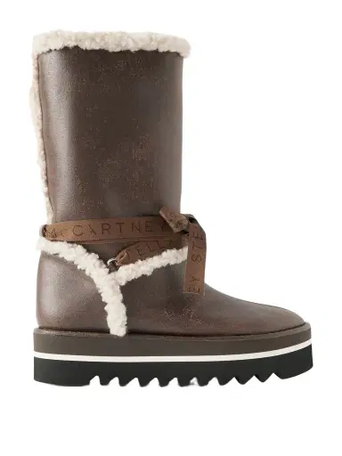 Stella McCartney Sneak-elyse Fleece-trimmed Vegetarian Boots | Thumbnail 1 Stella McCartney Sneak-elyse Fleece-trimmed Vegetarian Boots | Thumbnail 1