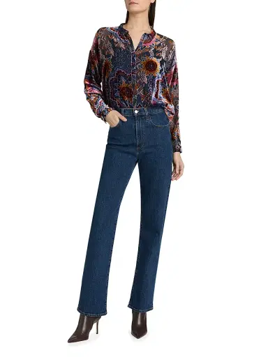 Johnny Was Women's Audrey Sisi Burnout Oversized Shirt - Sisi | Thumbnail 2 Johnny Was Women's Audrey Sisi Burnout Oversized Shirt - Sisi | Thumbnail 2