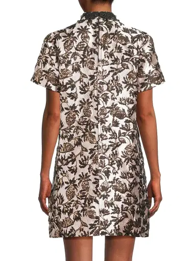 Lilly Pulitzer Women's Teddy Jacquard Shift Dress - Noir Pineapple Puff Metallic - Size 16 | Thumbnail 5 Lilly Pulitzer Women's Teddy Jacquard Shift Dress - Noir Pineapple Puff Metallic - Size 16 | Thumbnail 5