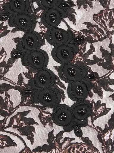 Lilly Pulitzer Women's Teddy Jacquard Shift Dress - Noir Pineapple Puff Metallic - Size 16 | Thumbnail 6 Lilly Pulitzer Women's Teddy Jacquard Shift Dress - Noir Pineapple Puff Metallic - Size 16 | Thumbnail 6