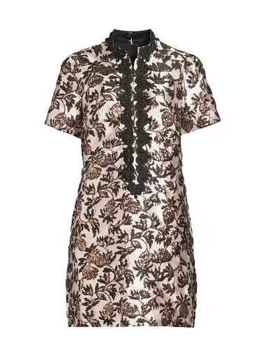 Lilly Pulitzer Women's Teddy Jacquard Shift Dress - Noir Pineapple Puff Metallic - Size 16 | Thumbnail 1 Lilly Pulitzer Women's Teddy Jacquard Shift Dress - Noir Pineapple Puff Metallic - Size 16 | Thumbnail 1