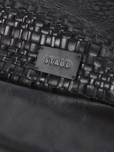 Staud Women's Maya Woven Leather Hobo Bag - Black Woven | Thumbnail 5 Staud Women's Maya Woven Leather Hobo Bag - Black Woven | Thumbnail 5