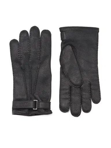 Zegna Men's Deerskin Gloves - Black - Size XL | Thumbnail 1 Zegna Men's Deerskin Gloves - Black - Size XL | Thumbnail 1