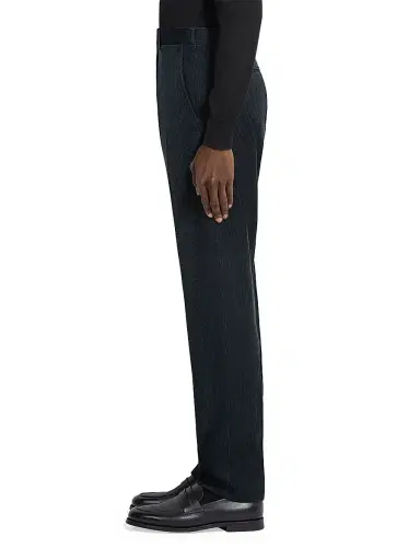 Zegna Men's Cashmere Wool and Silk Blend Pants | Thumbnail 3 Zegna Men's Cashmere Wool and Silk Blend Pants | Thumbnail 3