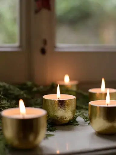 Blueme Gold Holiday 8-Piece Votive Candle Set | Thumbnail 3 Blueme Gold Holiday 8-Piece Votive Candle Set | Thumbnail 3