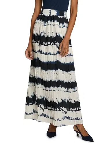Toccin Women's Dillon Pleated Tie-Dye Midi-Skirt | Thumbnail 3 Toccin Women's Dillon Pleated Tie-Dye Midi-Skirt | Thumbnail 3