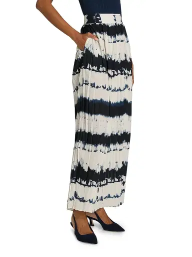 Toccin Women's Dillon Pleated Tie-Dye Midi-Skirt | Thumbnail 4 Toccin Women's Dillon Pleated Tie-Dye Midi-Skirt | Thumbnail 4