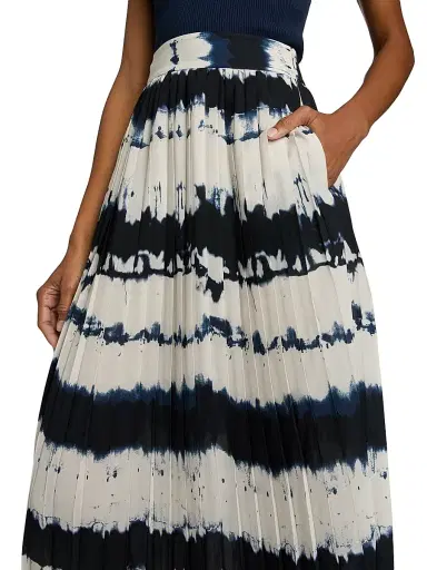 Toccin Women's Dillon Pleated Tie-Dye Midi-Skirt | Thumbnail 6 Toccin Women's Dillon Pleated Tie-Dye Midi-Skirt | Thumbnail 6