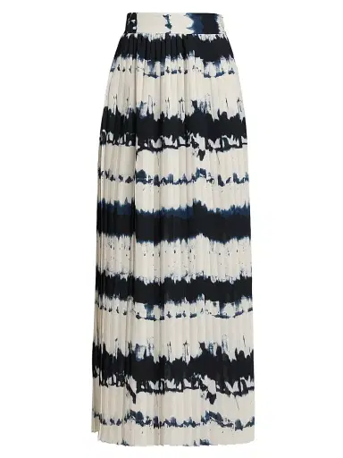 Toccin Women's Dillon Pleated Tie-Dye Midi-Skirt | Thumbnail 1 Toccin Women's Dillon Pleated Tie-Dye Midi-Skirt | Thumbnail 1