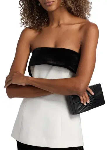 Cami NYC Women's Rohan Colorblocked Strapless Top - White Black | Thumbnail 6 Cami NYC Women's Rohan Colorblocked Strapless Top - White Black | Thumbnail 6