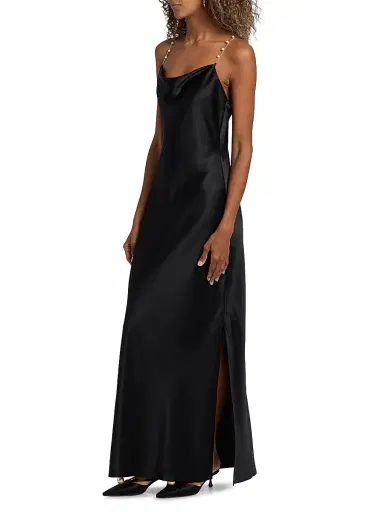 Cami NYC Women's Shallon Embellished-Silk Slip Gown - Black | Thumbnail 4 Cami NYC Women's Shallon Embellished-Silk Slip Gown - Black | Thumbnail 4