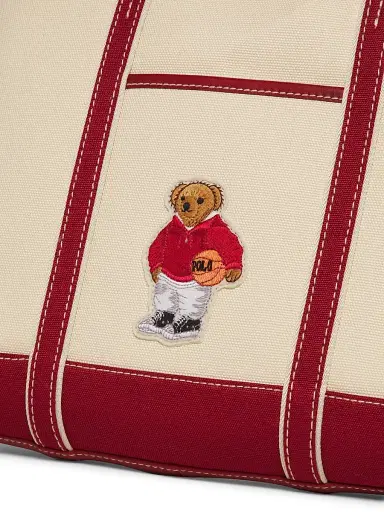 Polo Ralph Lauren Women's Polo Bear Canvas Tote Bag | Thumbnail 5 Polo Ralph Lauren Women's Polo Bear Canvas Tote Bag | Thumbnail 5