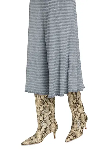 Proenza Schouler White Label Women's Stina Geo Stripe Midi-Skirt | Thumbnail 6 Proenza Schouler White Label Women's Stina Geo Stripe Midi-Skirt | Thumbnail 6