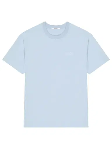 Givenchy Men's T-Shirt in Cotton with Paris Gros Grain - Light Blue | Thumbnail 1 Givenchy Men's T-Shirt in Cotton with Paris Gros Grain - Light Blue | Thumbnail 1