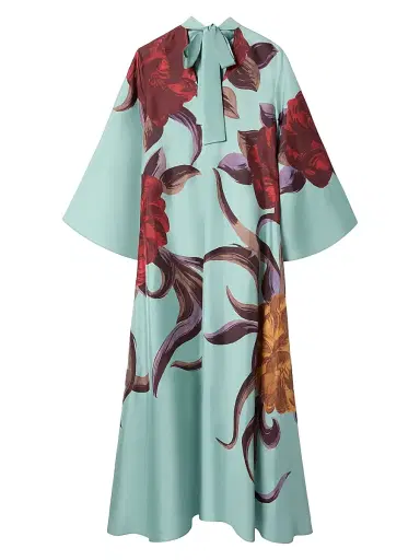 La DoubleJ Women's Magnifico Dress Placée - Peony Placee Light Blue | Thumbnail 2 La DoubleJ Women's Magnifico Dress Placée - Peony Placee Light Blue | Thumbnail 2