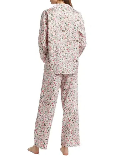 Papinelle Women's Christmas Stars Full Length Pajamas - Berry Pink | Thumbnail 5 Papinelle Women's Christmas Stars Full Length Pajamas - Berry Pink | Thumbnail 5