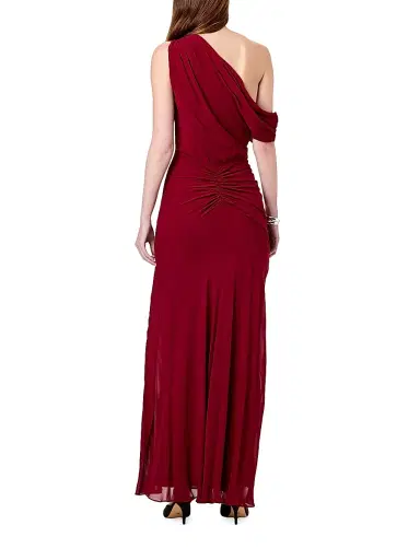 NICHOLAS Women's Elza Asymmetric Off-The-Shoulder Panelled Maxi Dress - Plum | Thumbnail 4 NICHOLAS Women's Elza Asymmetric Off-The-Shoulder Panelled Maxi Dress - Plum | Thumbnail 4