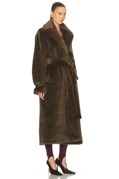 DARKPARK Madison Faux Fur Trench Coat | Thumbnail 3 DARKPARK Madison Faux Fur Trench Coat | Thumbnail 3