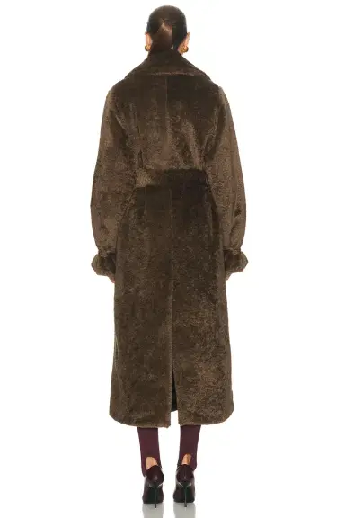DARKPARK Madison Faux Fur Trench Coat | Thumbnail 4 DARKPARK Madison Faux Fur Trench Coat | Thumbnail 4