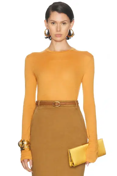 Saint Laurent Long Sleeve Top | Thumbnail 1 Saint Laurent Long Sleeve Top | Thumbnail 1