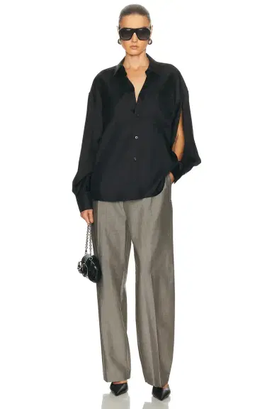 Alexander Wang Slashed Sleeve Button Up Shirt | Thumbnail 5 Alexander Wang Slashed Sleeve Button Up Shirt | Thumbnail 5