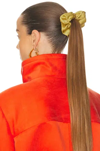 Saint Laurent Logo Scrunchie | Thumbnail 2 Saint Laurent Logo Scrunchie | Thumbnail 2