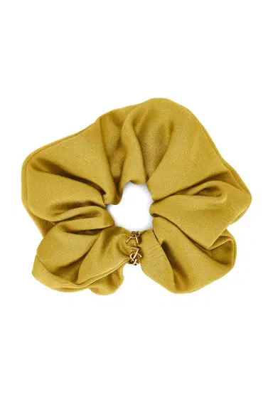 Saint Laurent Logo Scrunchie | Thumbnail 3 Saint Laurent Logo Scrunchie | Thumbnail 3