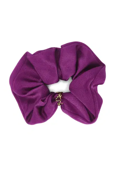 Saint Laurent Logo Scrunchie | Thumbnail 3 Saint Laurent Logo Scrunchie | Thumbnail 3