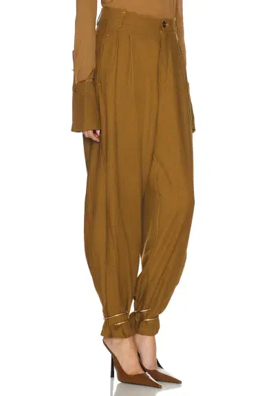 DARKPARK Phebe Cuff Adorned Wide Leg Fluid Wool Pant | Thumbnail 2 DARKPARK Phebe Cuff Adorned Wide Leg Fluid Wool Pant | Thumbnail 2