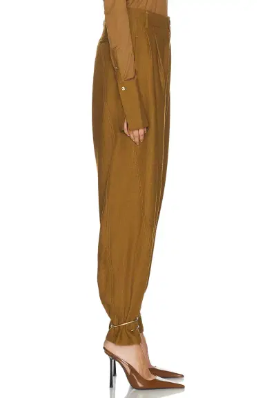 DARKPARK Phebe Cuff Adorned Wide Leg Fluid Wool Pant | Thumbnail 3 DARKPARK Phebe Cuff Adorned Wide Leg Fluid Wool Pant | Thumbnail 3