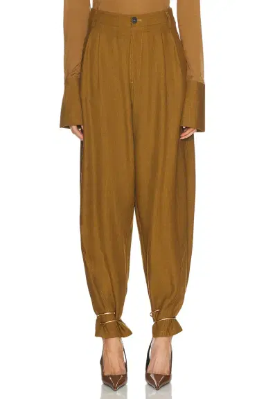 DARKPARK Phebe Cuff Adorned Wide Leg Fluid Wool Pant | Thumbnail 1 DARKPARK Phebe Cuff Adorned Wide Leg Fluid Wool Pant | Thumbnail 1