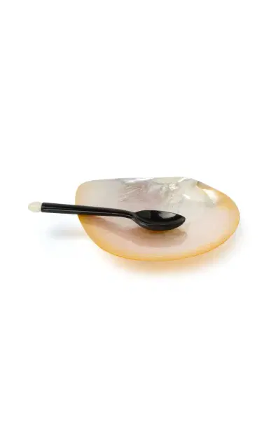 Gohar World Horn and Mother-of-Pearl Caviar Set - White | Thumbnail 4 Gohar World Horn and Mother-of-Pearl Caviar Set - White | Thumbnail 4