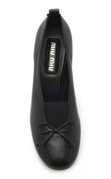 Miu Miu Élan Leather Pumps | Thumbnail 5 Miu Miu Élan Leather Pumps | Thumbnail 5