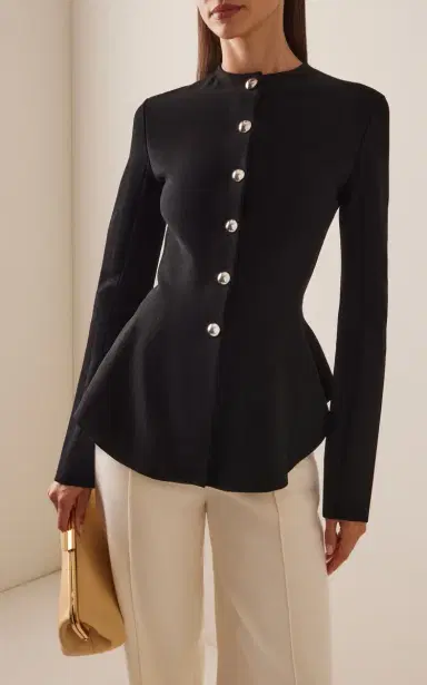 Proenza Schouler Dasha Compact-Knit Jacket | Thumbnail 2 Proenza Schouler Dasha Compact-Knit Jacket | Thumbnail 2