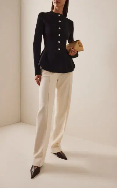 Proenza Schouler Zee Scuba Straight-Leg Pants | Thumbnail 2 Proenza Schouler Zee Scuba Straight-Leg Pants | Thumbnail 2
