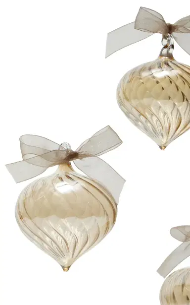 Moda Domus Set-of-Four Hand-Blown Glass Ornaments - Multi | Thumbnail 2 Moda Domus Set-of-Four Hand-Blown Glass Ornaments - Multi | Thumbnail 2