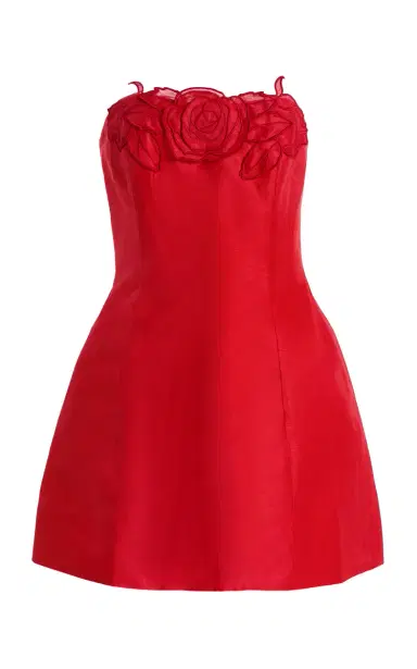LEO LIN Exclusive Rosario Appliquéd Linen Bustier Mini Dress | Thumbnail 6 LEO LIN Exclusive Rosario Appliquéd Linen Bustier Mini Dress | Thumbnail 6