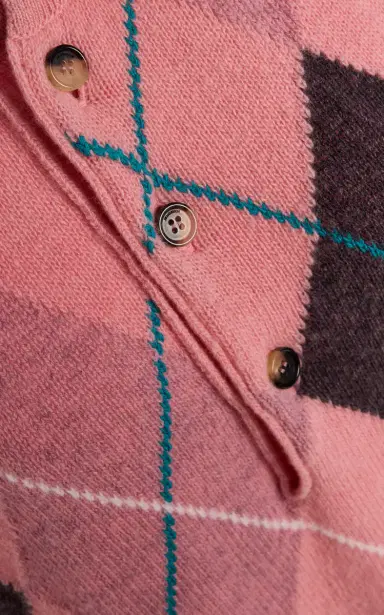JW Anderson x Pringle of Scotland Argyle Wool Polo Sweater | Thumbnail 5 JW Anderson x Pringle of Scotland Argyle Wool Polo Sweater | Thumbnail 5