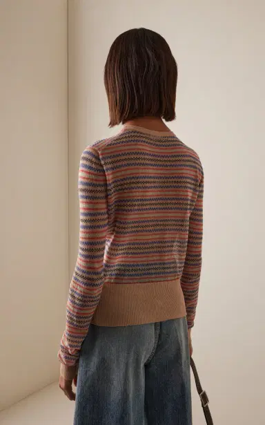 JW Anderson Cotton-Wool Fair Isle Sweater | Thumbnail 4 JW Anderson Cotton-Wool Fair Isle Sweater | Thumbnail 4
