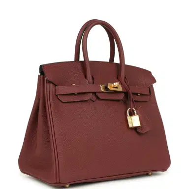 HERMÈS Hermes Birkin 25 Rouge H Togo Gold Hardware | Thumbnail 2 HERMÈS Hermes Birkin 25 Rouge H Togo Gold Hardware | Thumbnail 2