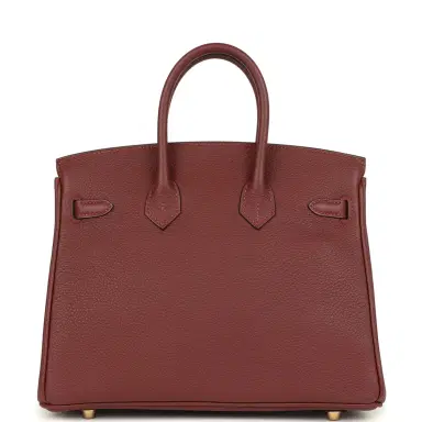 HERMÈS Hermes Birkin 25 Rouge H Togo Gold Hardware | Thumbnail 4 HERMÈS Hermes Birkin 25 Rouge H Togo Gold Hardware | Thumbnail 4
