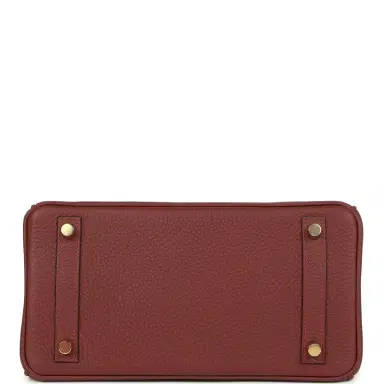 HERMÈS Hermes Birkin 25 Rouge H Togo Gold Hardware | Thumbnail 6 HERMÈS Hermes Birkin 25 Rouge H Togo Gold Hardware | Thumbnail 6